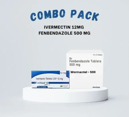 Ivermectin Fenbendazole 500 Combo Pack tablets antiparasitic