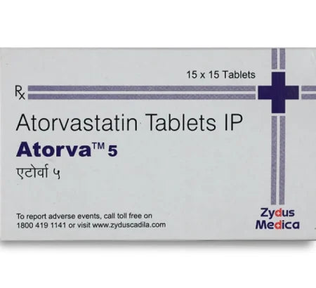 Atorva 5 mg Tablet for heart and blood pressure management – Buy Online at MedsPrimeHub